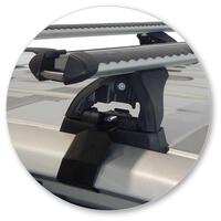 Prorack Black 2 Bar Heavy Duty Through Bar kit to suit Nissan Navara NP300 (D23) King Cab 4dr Ute (2015 - Current)