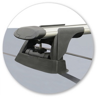 Prorack Black 2 Bar Aero Through Bar kit to suit Subaru Levorg 5dr Wagon (6/2016 - Current)