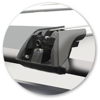 Prorack Silver 2 Bar Aero Flush Bar kit to suit Mercedes-Benz Valente 5dr Van (2014 - Current)