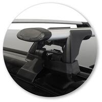 Prorack Black 2 Bar Aero Through Bar kit to suit Toyota Fortuner GX 5dr SUV (2016 - Current)