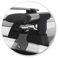 Prorack Black 2 Bar Aero Through Bar kit to suit Toyota Alphard 5dr MPV (2002 - 2008)