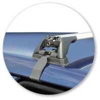 Prorack Silver 2 Bar Aero Flush Bar kit to suit Skoda Fabia 5dr Hatch (2007 - 2014)