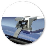 Prorack Silver 2 Bar Aero Through Bar kit to suit Skoda Fabia 5dr Hatch (2007 - 2014)