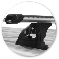 Prorack Black 2 Bar Heavy Duty Through Bar kit to suit Nissan NV350 Low Roof 5dr Van (2012 - Current)