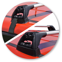 Prorack Silver 2 Bar Aero Flush Bar kit to suit Jeep Renegade Sport 5dr SUV (2016 - Current)