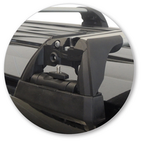 Prorack Silver 2 Bar Aero Flush Bar kit to suit Nissan NV350 High Roof 5dr Van (2012 - Current)