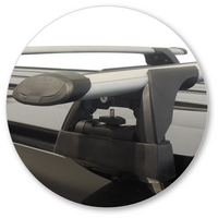 Prorack Silver 2 Bar Aero Through Bar kit to suit Nissan NV350 High Roof 5dr Van (2012 - Current)