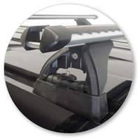 Prorack Silver 2 Bar Heavy Duty Through Bar kit to suit Nissan NV350 High Roof 5dr Van (2012 - Current)
