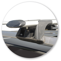 Prorack Silver 2 Bar Aero Through Bar kit to suit Holden Captiva LT/LTZ 5dr SUV (2016 - 2020)