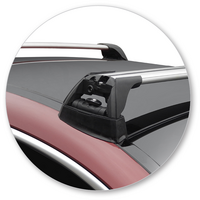 Prorack Black 2 Bar Aero Flush Bar kit to suit Mercedes-Benz C-Class W205 Glass Roof 2dr Coupe (2016 - Current)