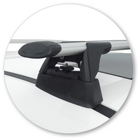 Prorack Black 2 Bar Aero Through Bar kit to suit Mazda CX-9 5dr SUV (7/2016 - Current)