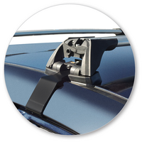 Prorack Silver 2 Bar Aero Flush Bar kit to suit Holden Captiva LS 5dr SUV (2006 - 2020)