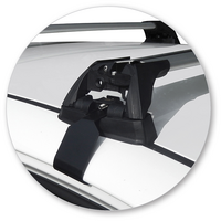 Prorack Silver 2 Bar Aero Flush Bar kit to suit Kia Cerato 5dr Hatch (2016 - 2018)