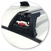 Prorack Silver 2 Bar Aero Flush Bar kit to suit Mitsubishi Lancer EVO VIII 4dr Sedan (2003 - 2005)