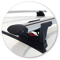 Prorack Black 2 Bar Aero Through Bar kit to suit Mitsubishi Lancer EVO VIII 4dr Sedan (2003 - 2005)