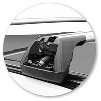 Prorack Silver 2 Bar Aero Flush Bar kit to suit Jaguar F-Pace 5dr SUV (2016 - Current)