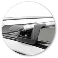 Prorack Silver 2 Bar Aero Through Bar kit to suit Jaguar F-Pace 5dr SUV (2016 - Current)