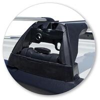 Prorack Silver 2 Bar Aero Flush Bar kit to suit Ford Ecosport 5dr SUV (2014 - 2018)