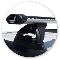 Prorack Silver 2 Bar Heavy Duty Through Bar kit to suit Ford Ecosport 5dr SUV (2014 - 2018)