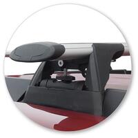 Prorack Black 2 Bar Aero Through Bar kit to suit Mahindra XUV500 5dr SUV (5/2016 - 2018)