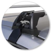 Prorack Silver 2 Bar Aero Flush Bar kit to suit Honda Civic 4dr Sedan (11/2016 - 2020)