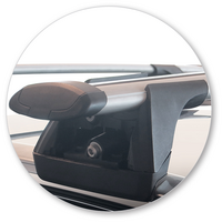 Prorack Black 2 Bar Aero Through Bar kit to suit Volvo V40 CC 5dr Hatch (2016 - Current)