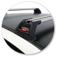 Prorack Silver 2 Bar Aero Flush Bar kit to suit Mitsubishi Lancer EVO VII 4dr Sedan (3/2001 - 1/2003)