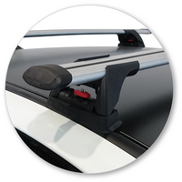 Prorack Black 2 Bar Aero Through Bar kit to suit Mitsubishi Lancer EVO VII 4dr Sedan (3/2001 - 1/2003)