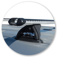 Prorack Black 2 Bar Heavy Duty Through Bar kit to suit Toyota Land Cruiser 200 Series 5dr SUV (8/2007 - 11/2021)