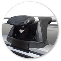 Prorack Black 2 Bar Aero Through Bar kit to suit Toyota Fortuner GXL/Limited 5dr SUV (2015 - Current)