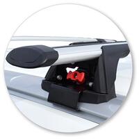 Prorack Black 2 Bar Aero Through Bar kit to suit Ford Everest 5dr SUV (2015 - 9/2022)