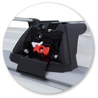 Prorack Black 2 Bar Aero Flush Bar kit to suit Ford Everest 5dr SUV (2015 - 9/2022)