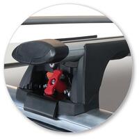 Prorack Silver 2 Bar Aero Through Bar kit to suit Volkswagen Passat 5dr Wagon (5/2015 - Current)