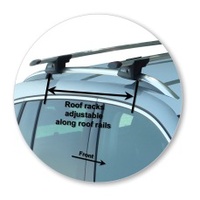 Yakima Silver 2 Bar Roof Rack - Volkswagen Tiguan  5dr SUV 1/11 - 1/16 (S16Y &amp; K328)