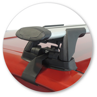 Prorack Black 2 Bar Aero Through Bar kit to suit Toyota Camry Hybrid 4dr Sedan (2012 - 2018)