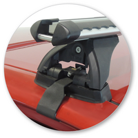 Prorack Black 2 Bar Heavy Duty Through Bar kit to suit Toyota Camry Hybrid 4dr Sedan (2012 - 2018)