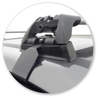 Yakima Black 2 Bar Roof Rack - Ford Focus  5dr Hatch 9/15 - 10/18 (S25Y &amp; K691)