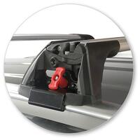 Prorack Silver 2 Bar Aero Flush Bar kit to suit Mercedes-Benz GLC 5dr SUV (2015 - 5/2022)