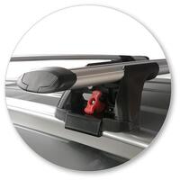 Prorack Silver 2 Bar Aero Through Bar kit to suit Mercedes-Benz GLC 5dr SUV (2015 - 5/2022)