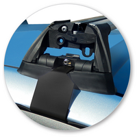 Prorack Silver 2 Bar Aero Flush Bar kit to suit Hyundai Accent Active 4dr Sedan (2011 - 2020)