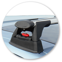 Prorack Silver 2 Bar Aero Through Bar kit to suit BMW 3 Series 4dr Sedan (5/2012 - 4/2019)