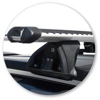 Prorack Black 2 Bar Heavy Duty Through Bar kit to suit Holden Colorado Z71 4dr Ute (10/2016 - 2020)