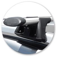 Prorack Black 2 Bar Aero Through Bar kit to suit Ford Ranger Wildtrak 4dr Ute (2012 - 6/2022)