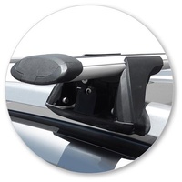 Yakima Black 2 Bar Roof Rack - Ford Ranger Wildtrak 4dr Ute 1/15 - On (S17Y &amp; K328)