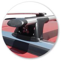 Prorack Silver 2 Bar Aero Through Bar kit to suit Holden Trailblazer 5dr SUV (2016 - 2020)