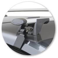 Prorack Silver 2 Bar Aero Through Bar kit to suit Audi Q2 5dr SUV (2016 - Current)