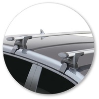 Yakima Silver 2 Bar Roof Rack - Audi Q2  5dr SUV 1/16 - On (S16Y &amp; K1047)