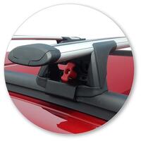 Prorack Silver 2 Bar Aero Through Bar kit to suit Ford Mondeo 5dr Wagon (2015 - Current)