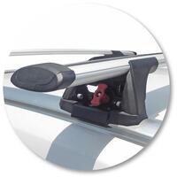 Prorack Black 2 Bar Aero Through Bar kit to suit Lexus RX 7 Seat Model 5dr SUV (3/2018 - 2022)