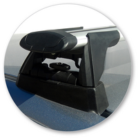 Prorack Silver 2 Bar Aero Through Bar kit to suit Mazda 3 4dr Sedan (2016 - 3/2019)